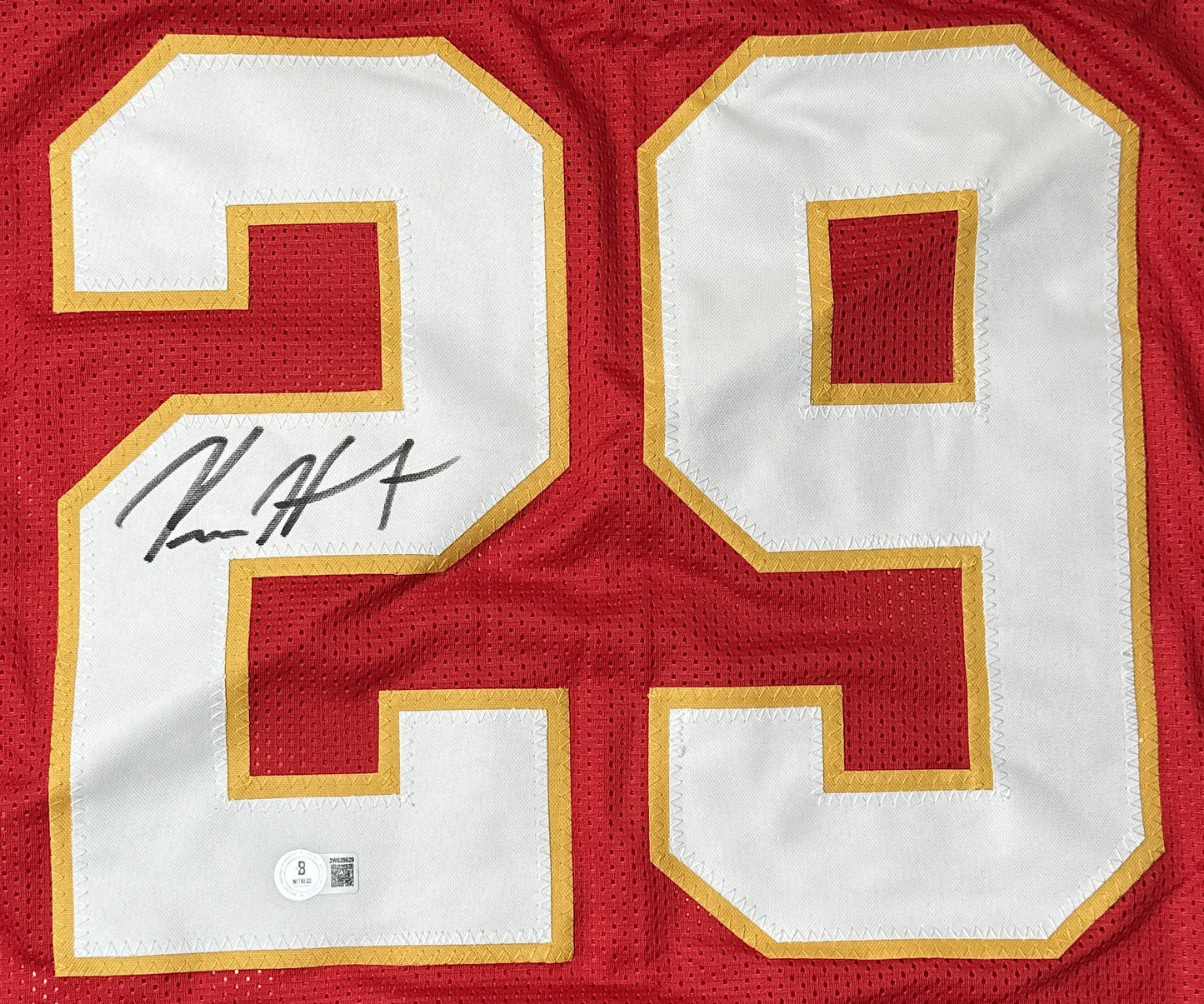 Kareem Hunt Hand-Signed🖊️ Kansas City Chiefs RED❤️‍🔥 Custom NFL Jersey🎽