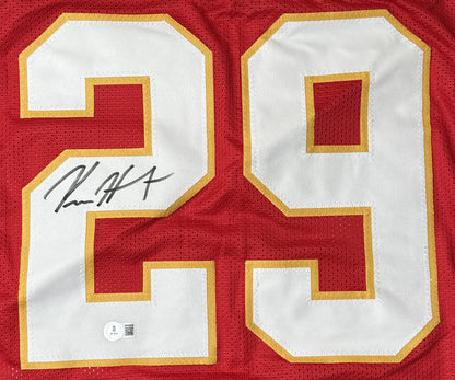 Kareem Hunt Hand-Signed🖊️ Kansas City Chiefs RED❤️‍🔥 Custom NFL Jersey🎽
