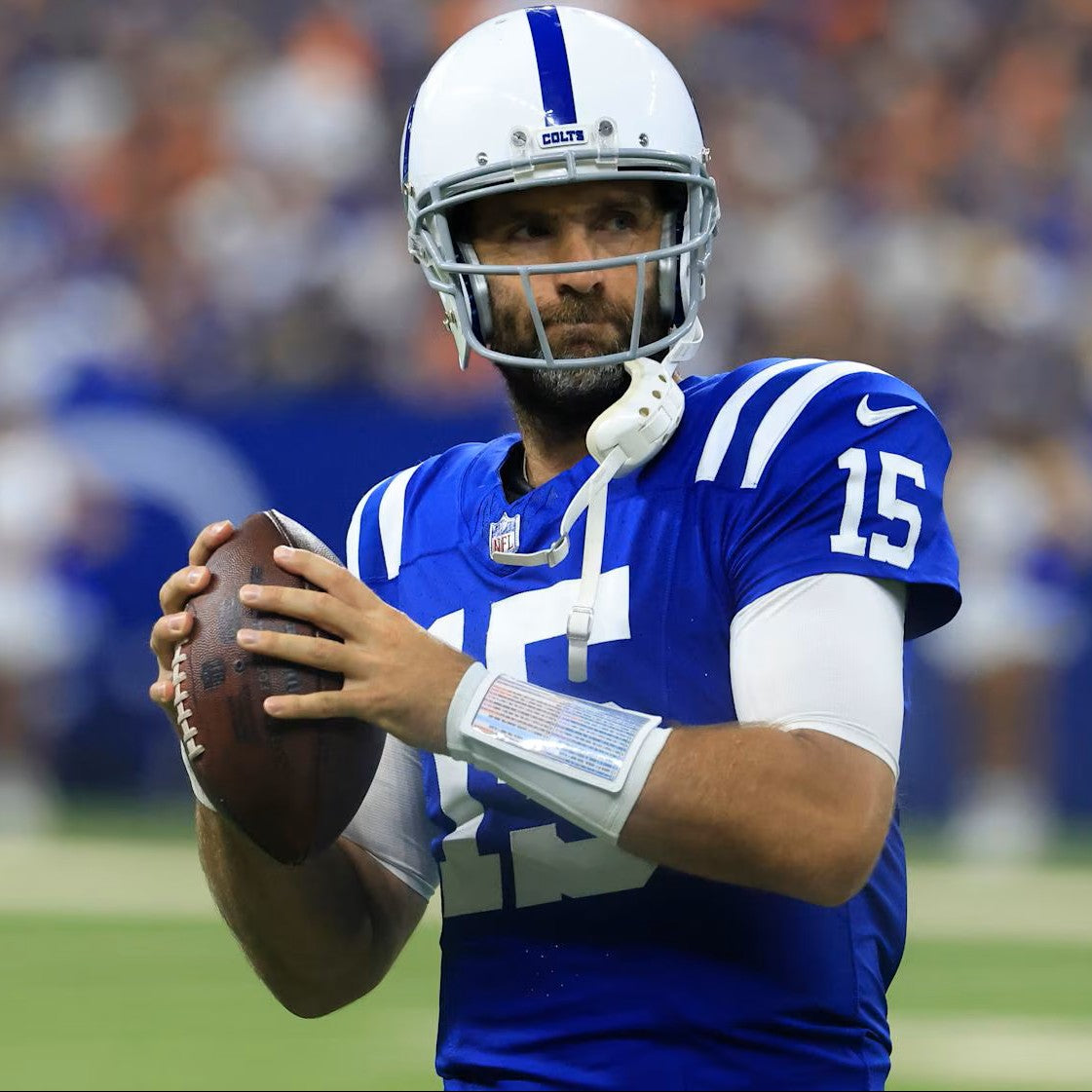 Joe Flacco Hand SIGNED ✍️ TEAM ISSUED 💪 Indianapolis Colts NFL Nike Jersey 👕 Inc. COA 🛡️
