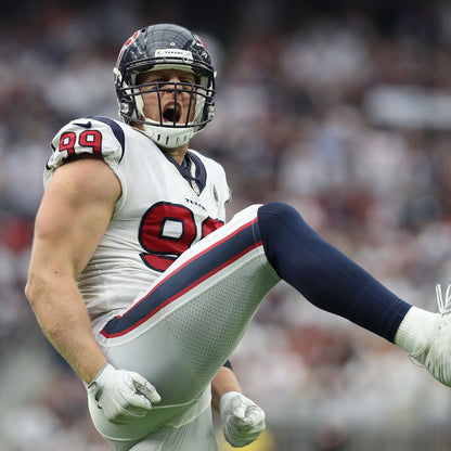J.J. Watt 💯 GAME ISSUED 💪 Houston Texans On-Field Nike NFL Jersey 👕 Also includes COA 🛡️ & Walter Payton NFL Man of the Year Patch