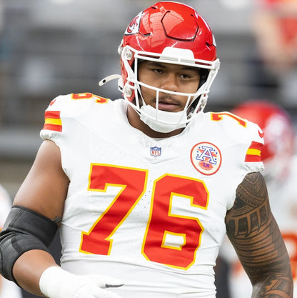 Kingsley Suamataia GAME-USED💪 11/02/25 Kansas City Chiefs NFL Jersey🎽vs. Bills inc. COA 🛡️