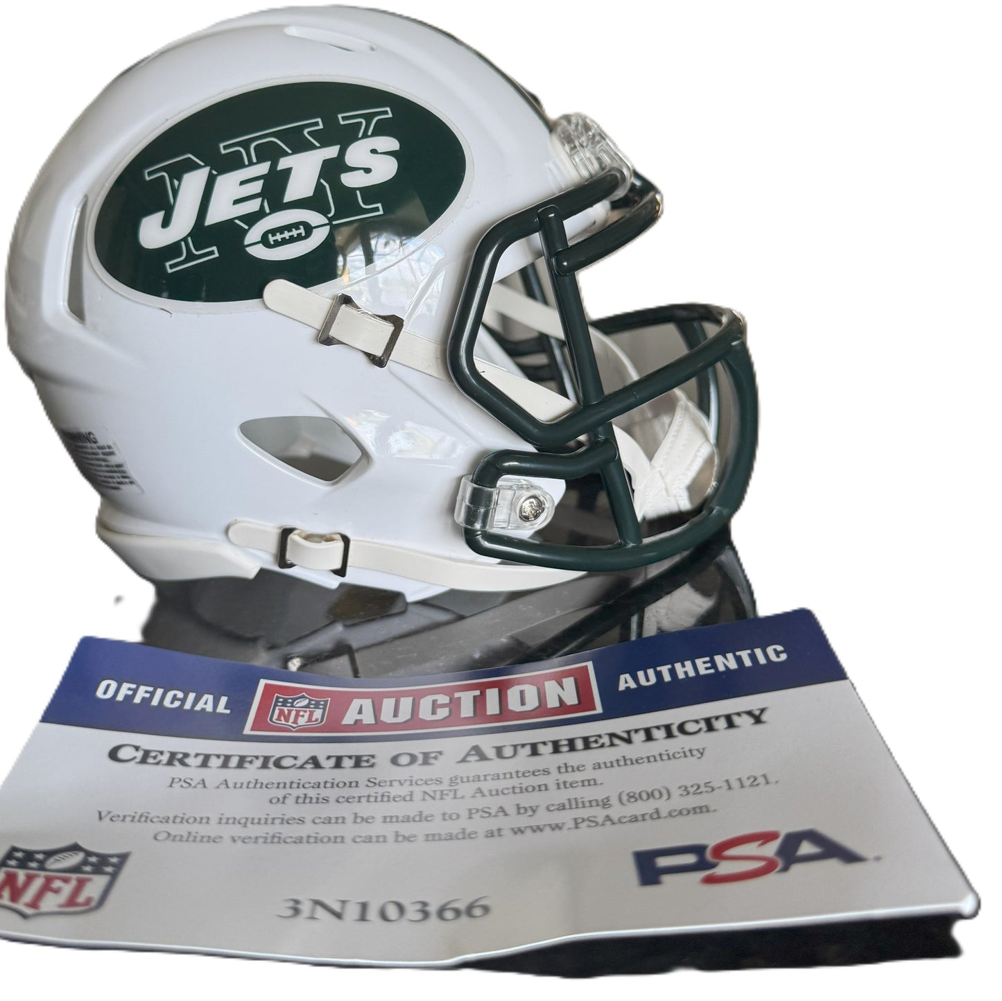 Sam Darnold Hand Signed ✍️ New York Jets 🟢⚪ mini NFL Helmet 🏈 Also includes PSA COA 🛡️