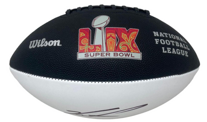 Jalen Carter Signed✍️Philadelphia Eagles🦅Super Bowl LIX Logo NFL Wilson Football