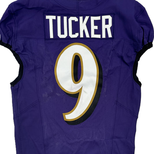 Justin Tucker GAME-WORN💪09/15/24 Baltimore Ravens💜NFL Jersey vs. Las Vegas Raiders +COA