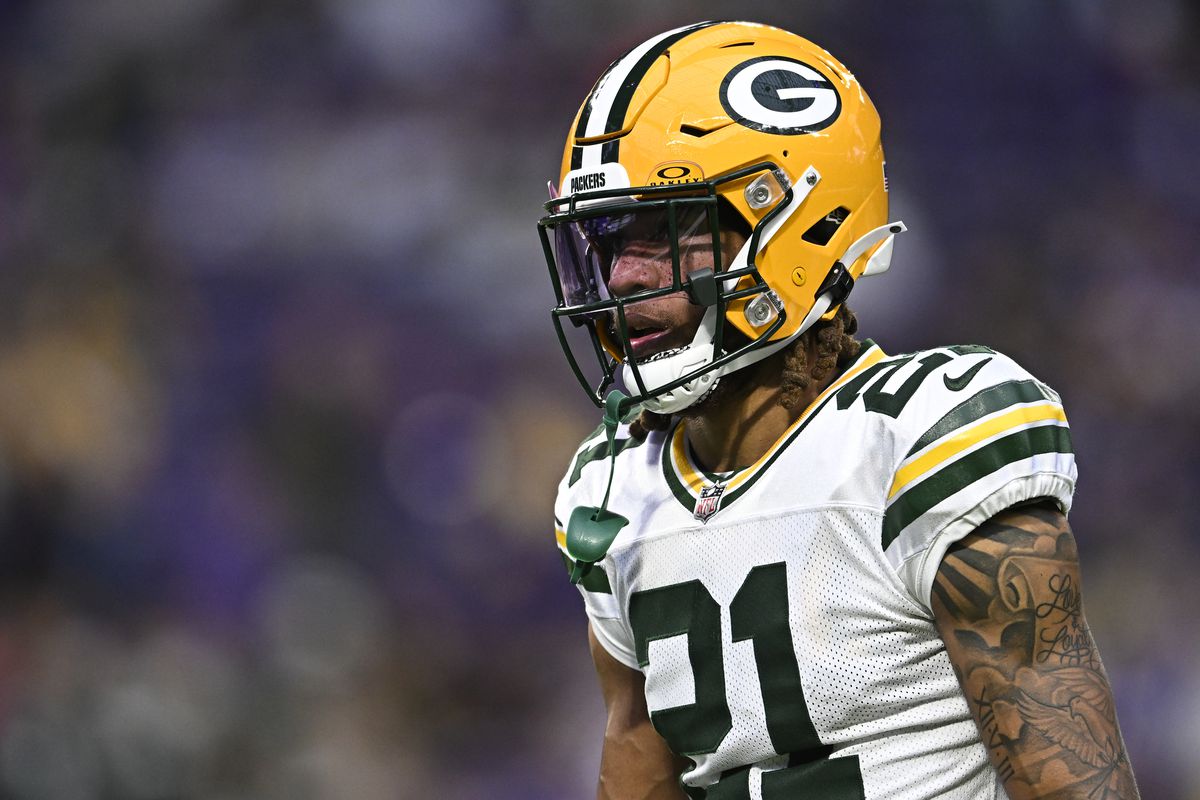 Eric Stokes GAME WORN 💪 10/10/21 PHOTO MATCHED 📸 Signed ✍️ Green Bay Packers Jersey👕 vs. Bengals Includes PSA Authenticity 🛡️