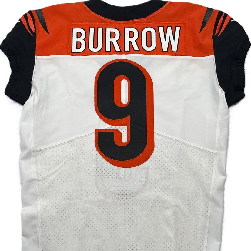 Joe Burrow Bengals Team-Issued On-Field Nike NFL Jersey Inc. Captains Patch, Hologram and COA
