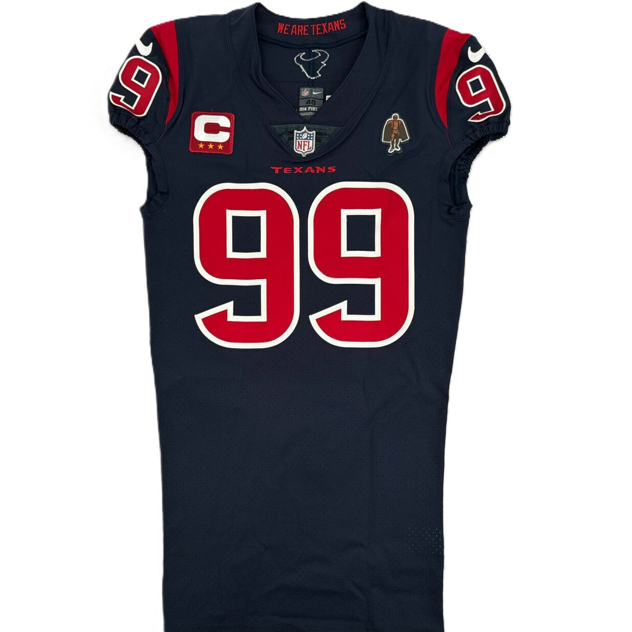 J.J. Watt TEAM ISSUED 🔥 Color Rush Houston Texans 🐂 Nike NFL Jersey 👕 inc COA 🛡️