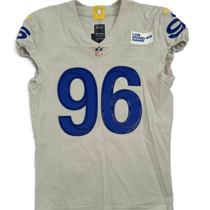 Michael Hoecht TEAM ISSUED Los Angeles Rams Nike On-Field NFL Jersey Inc. COA 🛡
