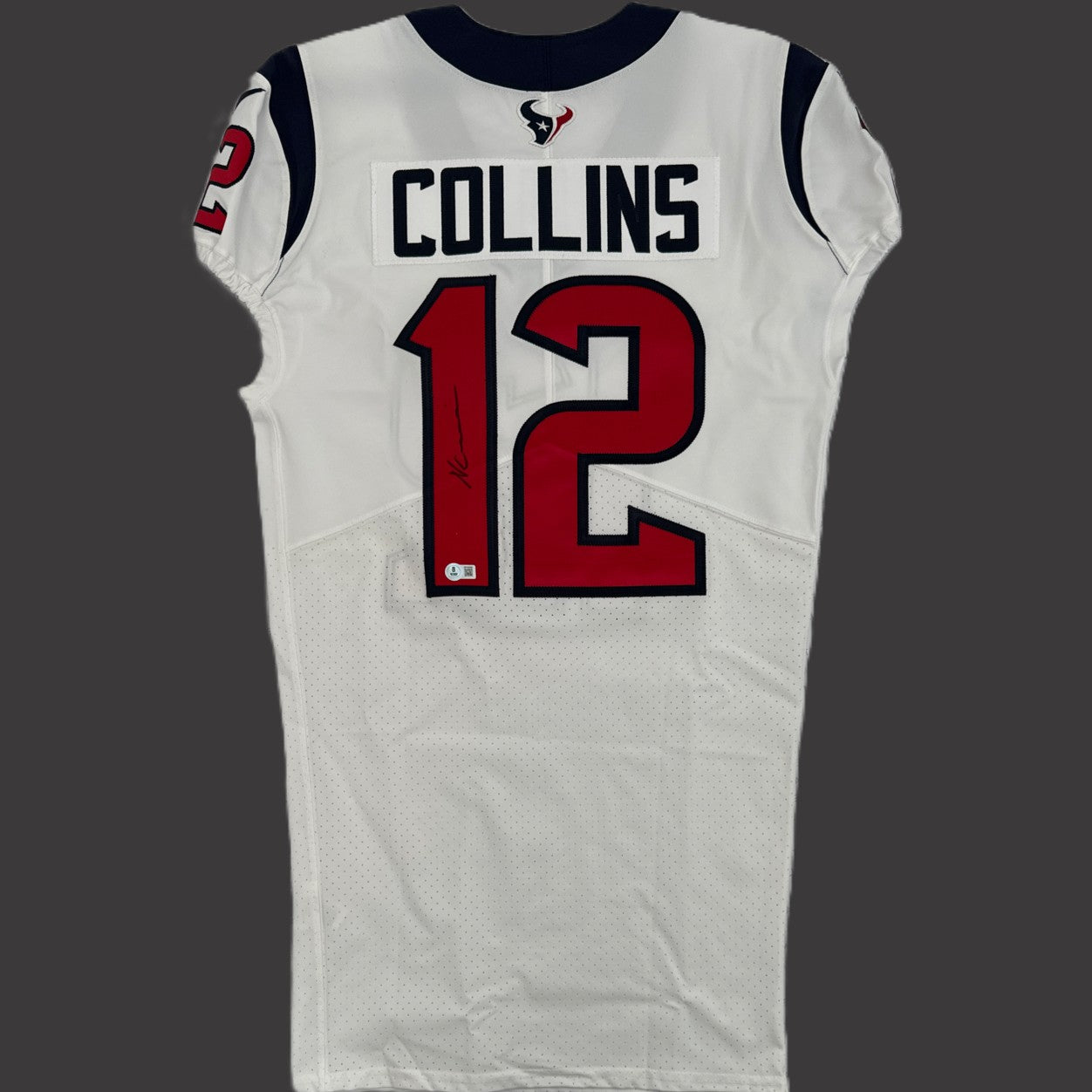 Nico Collins GAME ISSUED 💪 and Signed ✍️ Houston Texans 🐂 Nike NFL Jersey inc. COA🛡️