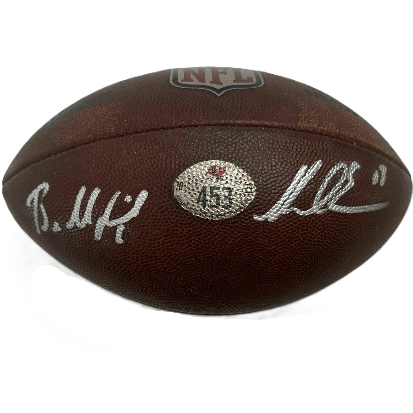 Baker Mayfield and Mike Evans DUAL Signed GAME USED Wilson DUKE Ball 🏈 Tampa Bay Buccaneers Proof of Authenticity included 📄🛡