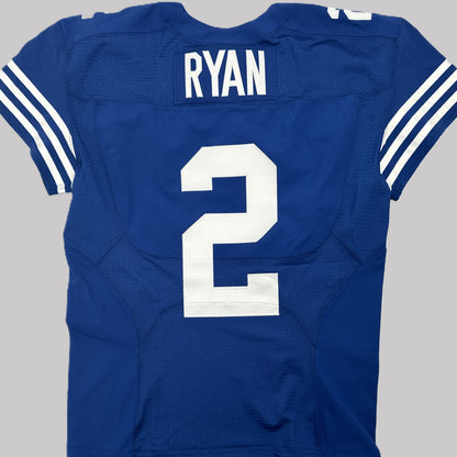 Matt Ryan GAME ISSUED 💪 Indianapolis Colts 🐎 Nike NFL Jersey 👕 Includes COA📄 & Captain's Patch