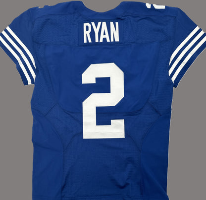 Matt Ryan TEAM ISSUED 💪 Indianapolis Colts 🐎 Nike NFL Jersey 👕 Includes COA 🛡️ + Captain's Patch