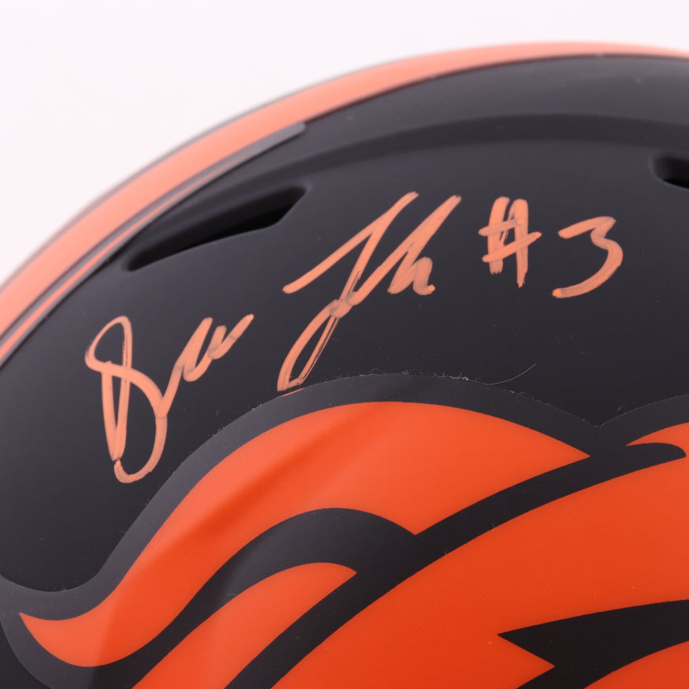 Drew Lock Signed ✍️ Denver Broncos Full-Size Authentic On-Field Eclipse Alternate Speed NFL Helmet