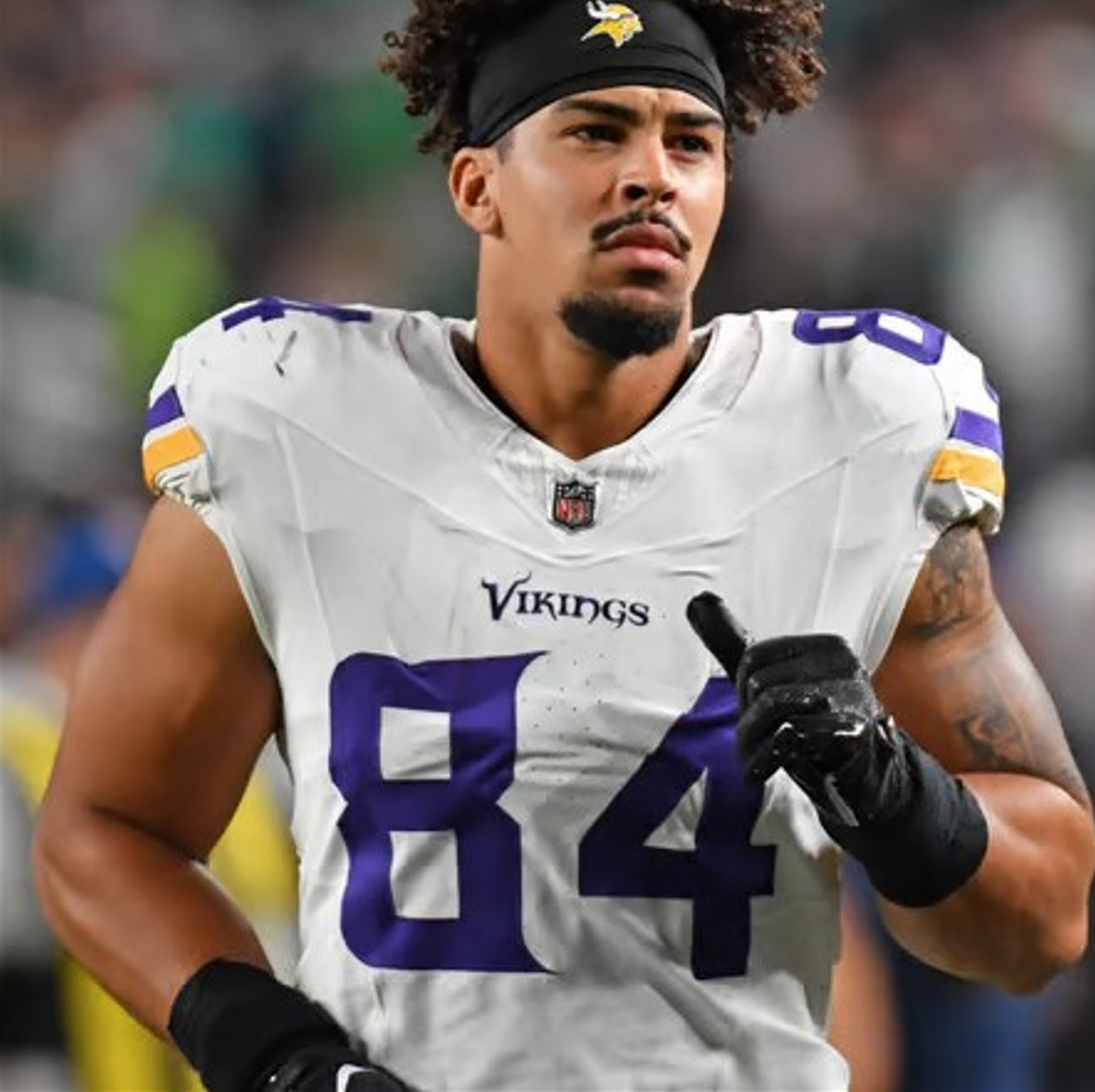 Josh Oliver GAME WORN 💪 09/28/25 PHOTO MATCHED  📸 Minnesota Vikings vs Pittsburgh Steelers NFL Jersey Also includes PSA Authentication