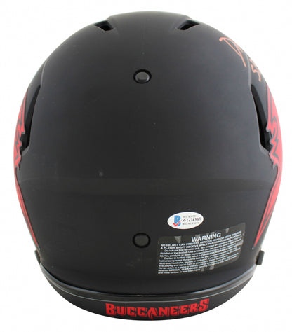 Devin White Signed✍️Tampa Bay Buccaneers🏴‍☠️Full-Size Authentic On-Field Eclipse Alternate Speed Helmet Inscribed "SB LV Champs" 🏈