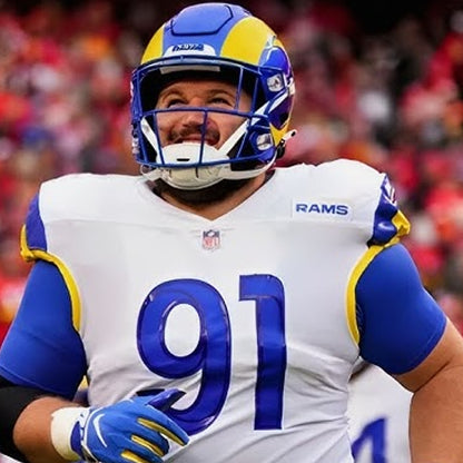 Greg Gaines TEAM ISSUED 💪 Los Angeles Rams Nike NFL On-Field Jersey 👕 Inc. COA 📄