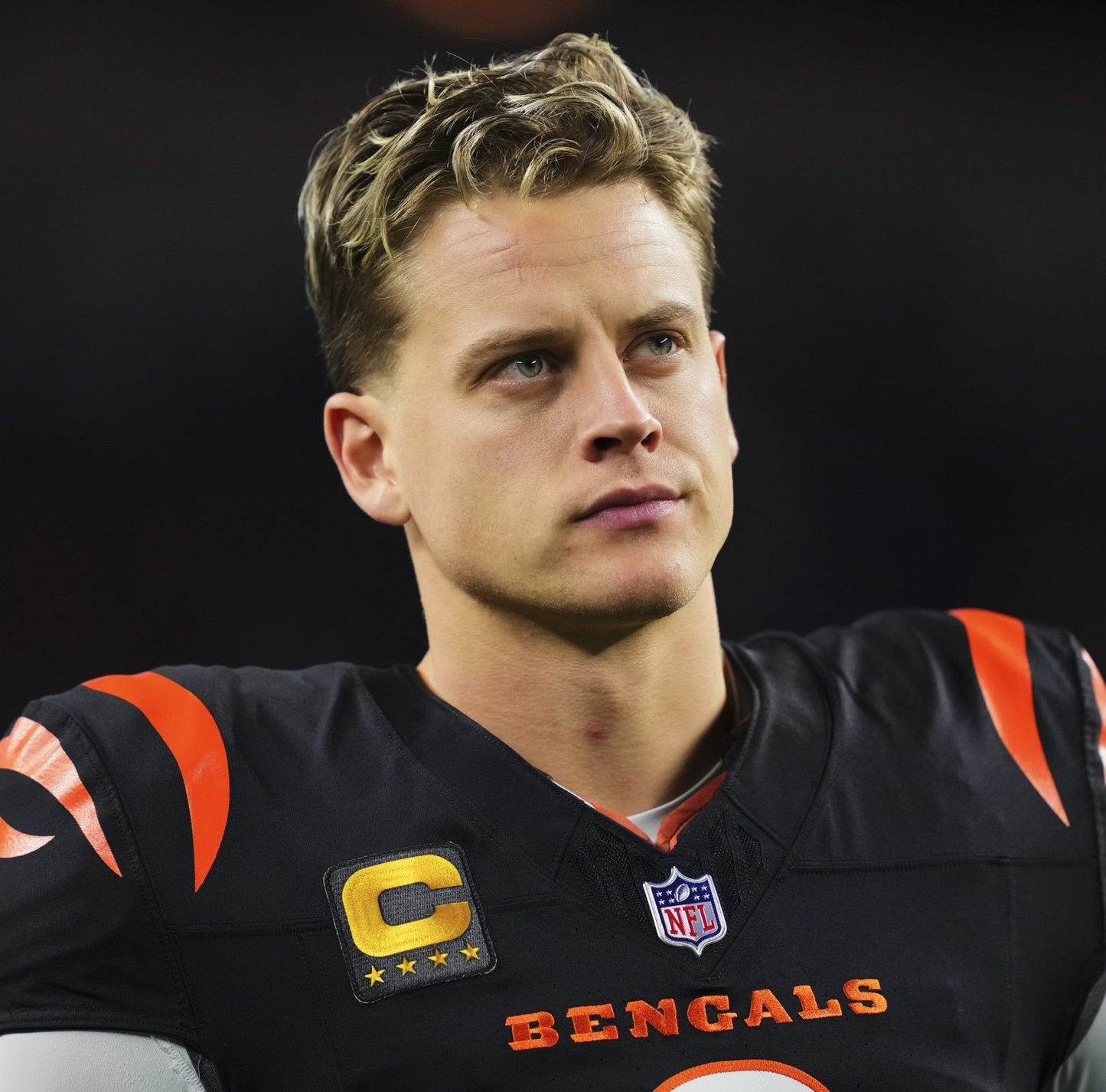 Joe Burrow Team-Issued Cincinnati Bengals On-Field Nike NFL Jersey Includes captains patch Size 44🧡🖤