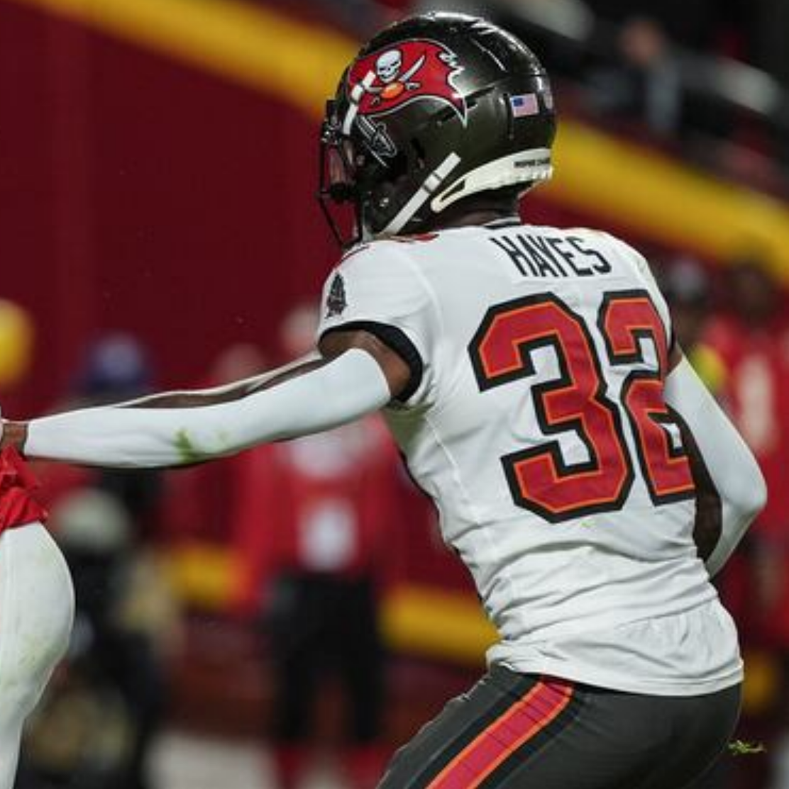 Josh Hayes GAME WORN 💪 10/12/25 Buccaneers Nike On-Field NFL Jersey 👕 vs. 49ers Inc. COA