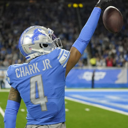 D.J. Chark Jr. GAME WORN💪Detroit Lions🦁Nike NFL Jersey👕 also includes PSA Certification🛡️