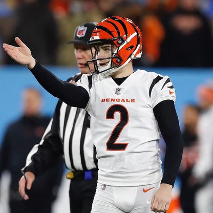 Evan McPherson GAME WORN 11/16/25 Cincinnati Bengals Nike NFL Jersey vs Pittsburgh Steelers Also Includes Certificate of Authenticity
