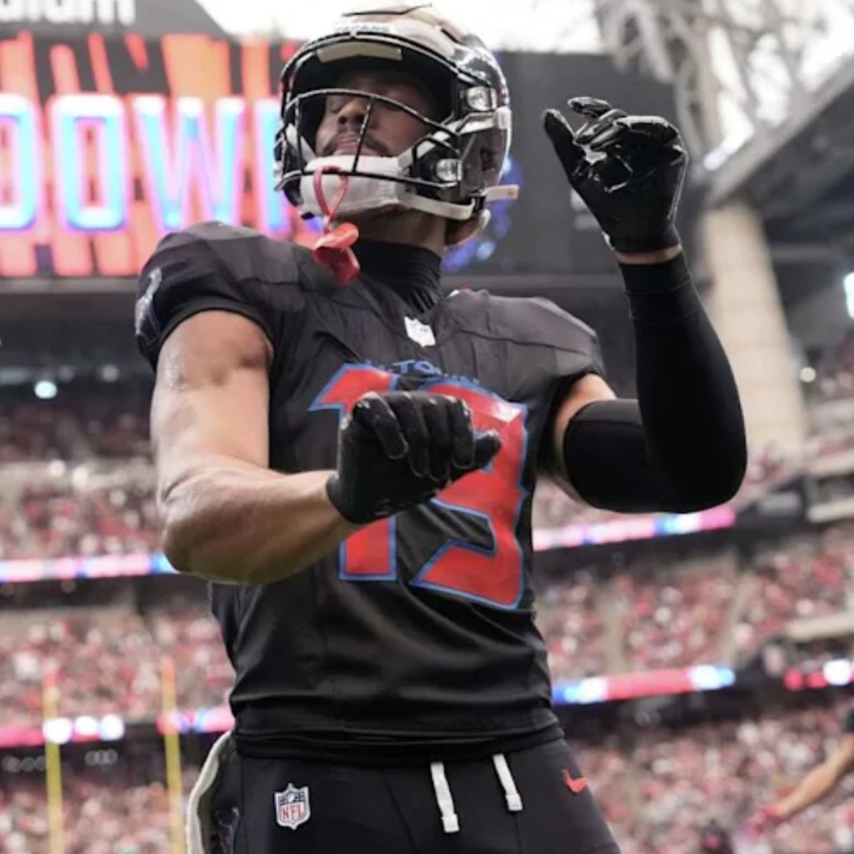 Xavier Hutchinson GAME WORN 10/26/25 Houston Texans NFL Jersey 👕 vs San Fransisco 49ers. Also includes COA