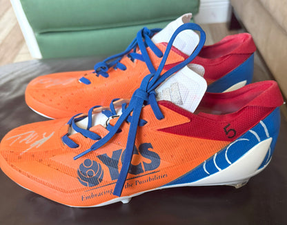 Dante Miller Hand Signed 🖊️ Game Issued 💪 New York Giants Cleats 2024 NFL Season 👟 Also includes PSA Authenticity 📄