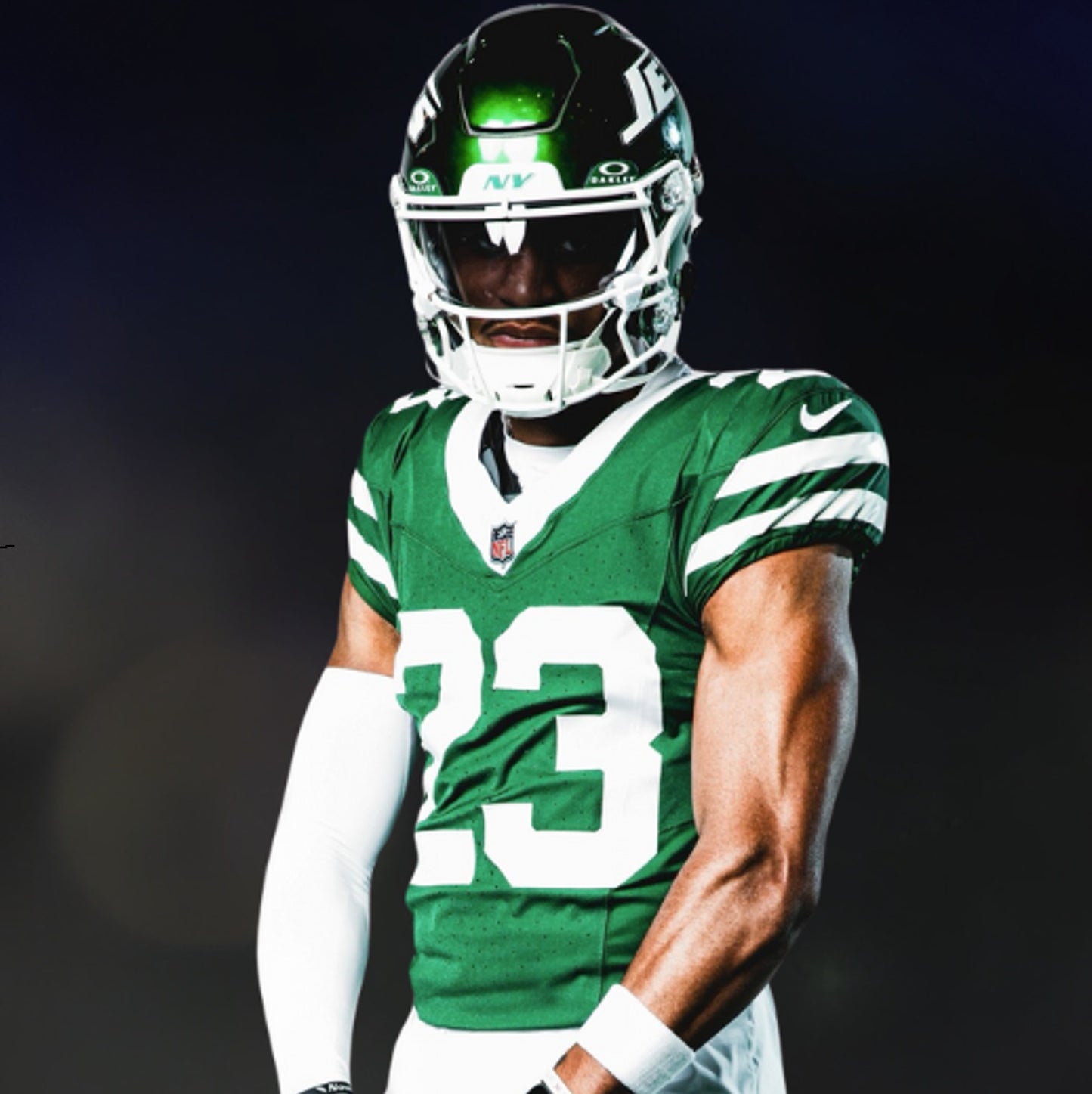 Azareye'h Thomas GAME WORN 💪 10/12/25 New York Jets Nike NFL Jersey vs Denver Broncos Also includes PSA Authentication