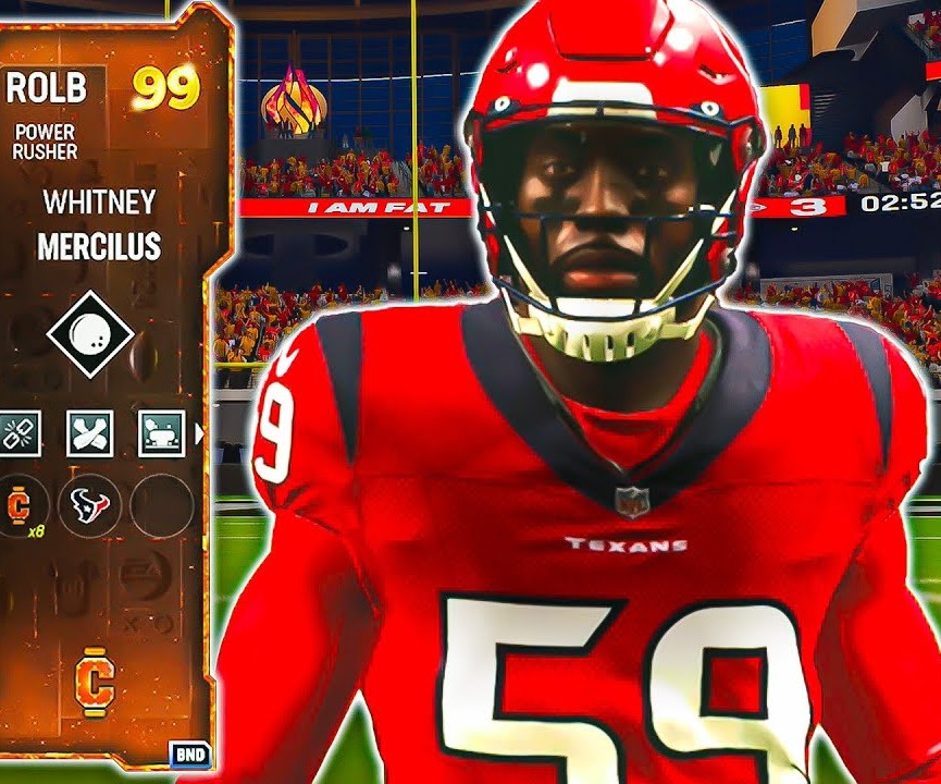 Whitney Mercilus Team-Issued Houston Texans 🐂 Nike NFL Jersey 👕 includes COA 🛡️