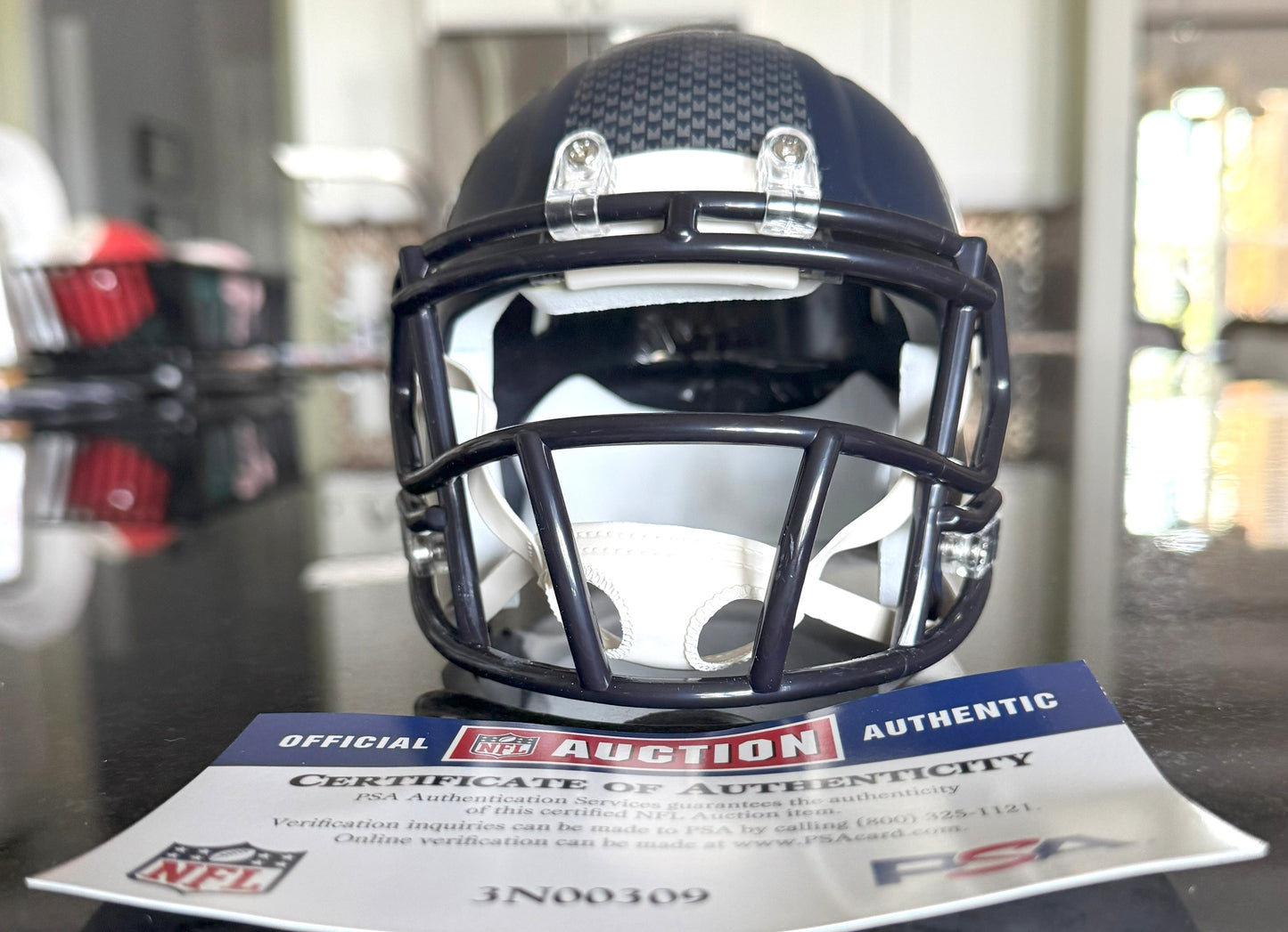L.J. Collier Hand-Signed✍️Seattle Seahawks mini Helmet NFL Sports Memorabilia💯