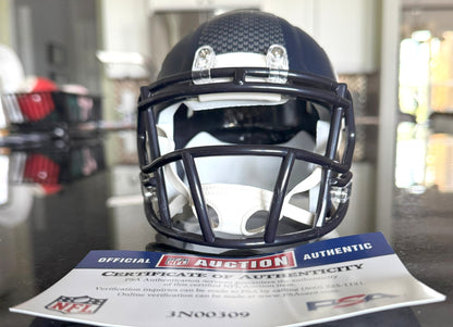 L.J. Collier Hand-Signed✍️Seattle Seahawks mini Helmet NFL Sports Memorabilia💯