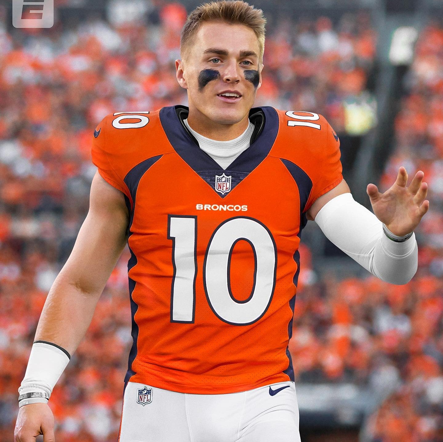 BO NIX Hand Signed ✍️ Denver Broncos Nike AUTHENTIC NFL Jersey Inc. PSA COA 🛡️
