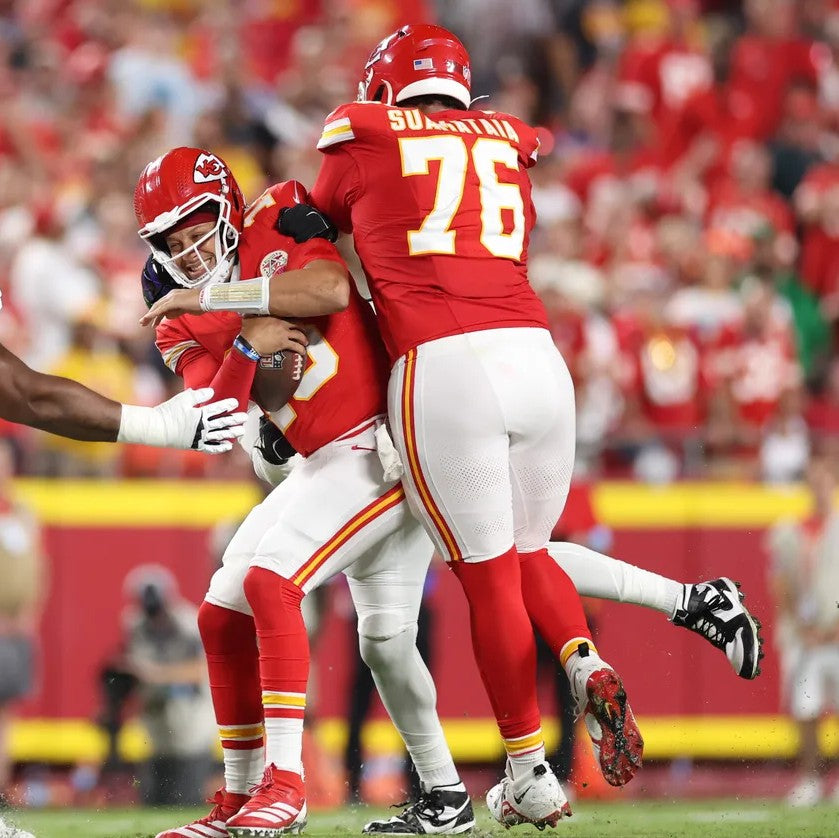 Kingsley Suamataia GAME-USED💪09/14/25 Kansas City Chiefs NFL Jersey🎽vs. Philadelphia Eagles