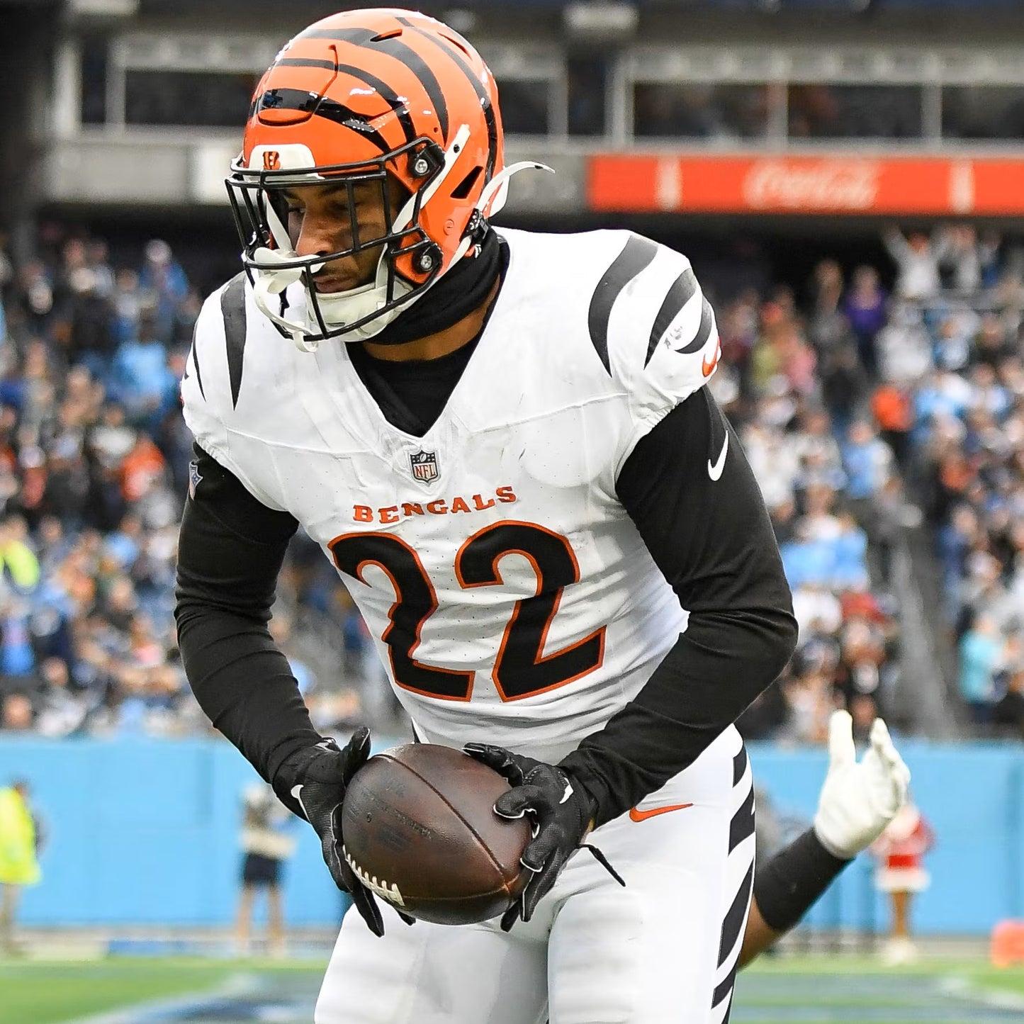 Geno Stone GAME WORN 10/12/25 💪 Cincinnati Bengals 🐅 Nike NFL Jersey 👕 vs Green Bay Packers inc. COA 🛡️