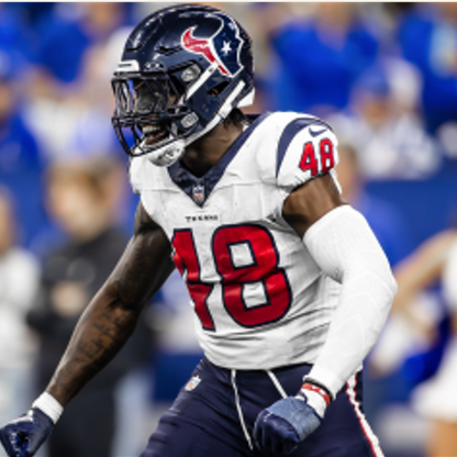 Christian Harris Playoff GAME WORN 💪 01/18/2024 Houston Texans Nike NFL Jersey 🎽 vs. Kansas City Chiefs