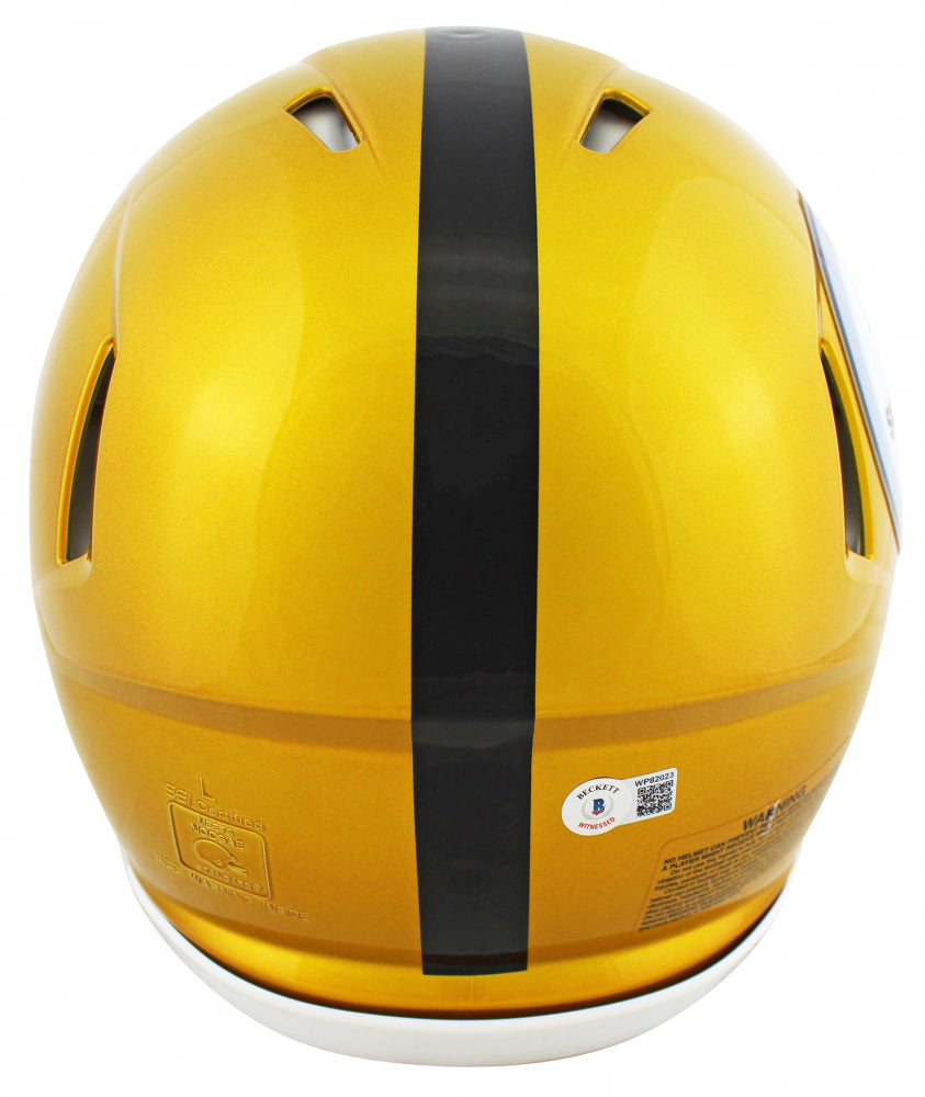 Chase Claypool Signed✍️Pittsburgh Steelers Full-Size Authentic On-Field Speed Alternate NFL Helmet