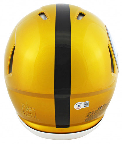 Chase Claypool Signed✍️Pittsburgh Steelers Full-Size Authentic On-Field Speed Alternate NFL Helmet