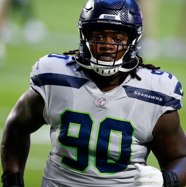 Jarran Reed GAME WORN 💪 12/08/2024 Seattle Seahawks NFL Jersey 👕 vs. Arizona Cardinals 🐦 Inc. COA