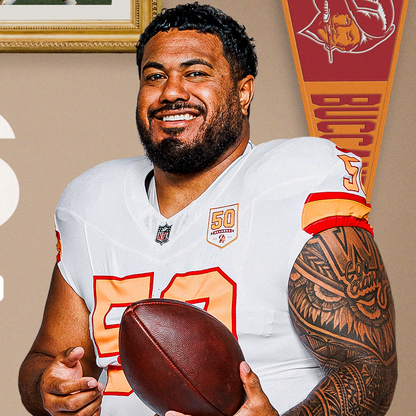 Vita Vea GAME-ISSUED💪Tampa Bay Buccaneers On-Field Nike 1976 Throwback Jersey