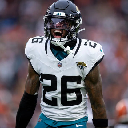 Antonio Johnson GAME USED 💪 10/13/24 Jacksonville Jaguars 🐆 Nike NFL Jersey 👕 vs. Chicago Bears Also includes PSA authentication 🛡️