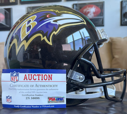 Marquise Brown Signed Baltimore Ravens Full-Size Proline Helmet NFL Memorabilia