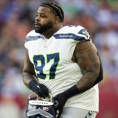 Johnathan Hankins GAME-WORN 💪 01/05/25 Seattle Seahawks NFL Jersey 👕 vs. Los Angeles Rams 🐏 inc.COA 💥