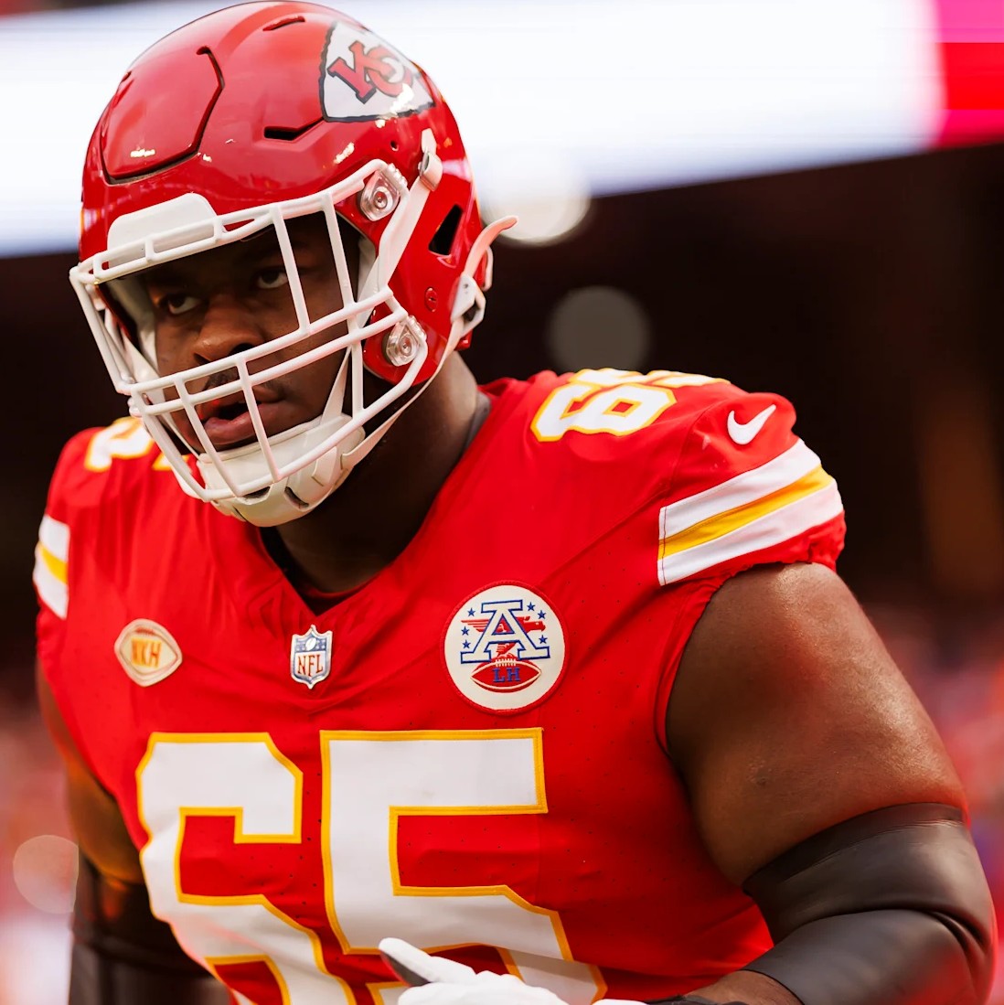Trey Smith GAME WORN 10/19/25 Kansas City Chiefs Nike NFL Jersey 🎽 vs. Las Vegas Raiders inc. COA 🛡️