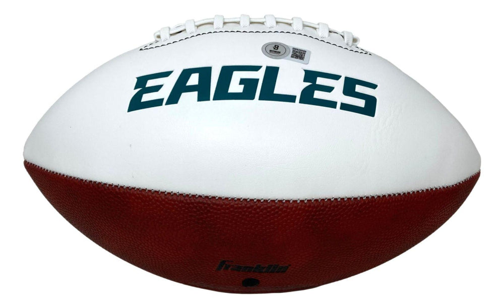 Josh Sweat Signed Philadelphia Eagles NFL Super Bowl Logo Football Inscribed SB LIX Champs