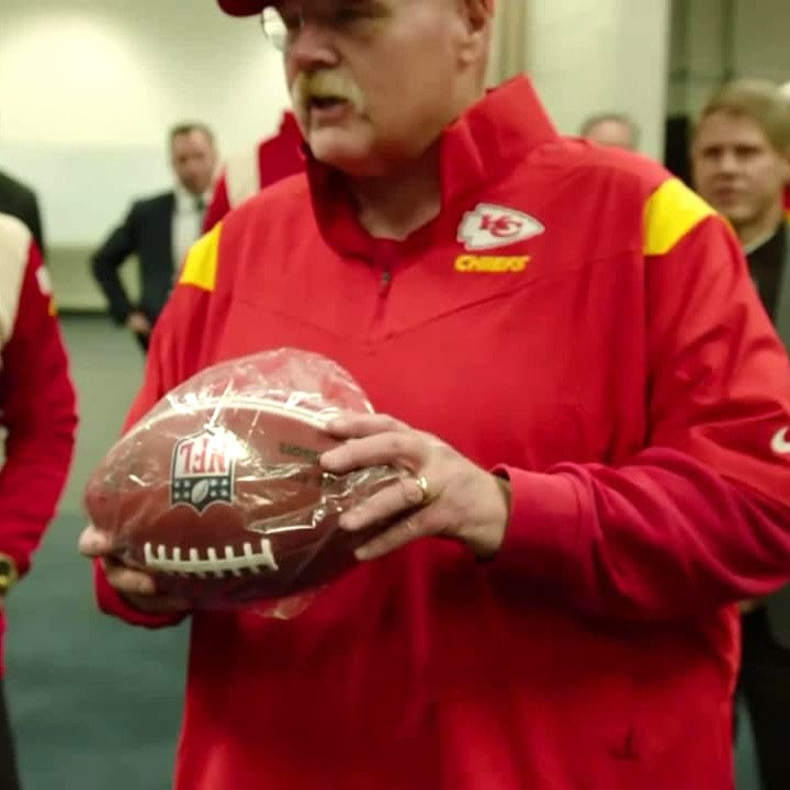Andy Reid Hand-Signed + Inscribed "12th Chiefs Season" Game-Used Ball 01/05/25 Kansas City Chiefs vs. Denver Broncos