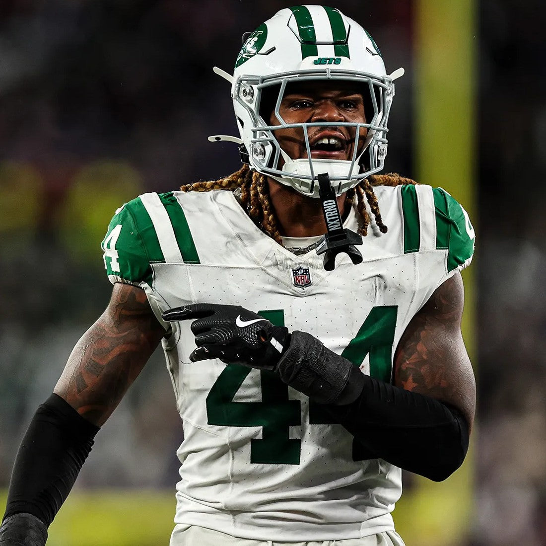 Jamien Sherwood GAME WORN 10/10/21 PHOTO MATCHED 📸 New York Jets NFL Jersey vs Atlanta Falcons Also includes PSA COA 🛡️