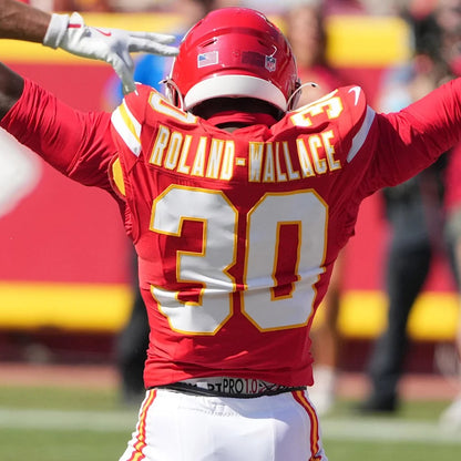 Christian Roland-Wallace GAME-WORN💪09/14/25 Kansas City Chiefs NFL Jersey🎽vs. Philadelphia Eagles🦅