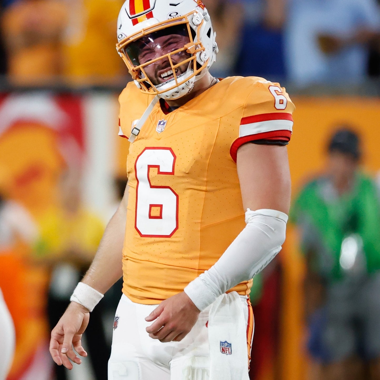 Baker Mayfield GAME ISSUED Tampa Bay Buccaneers On-Field Nike NFL Creamsicle Jersey Including COA