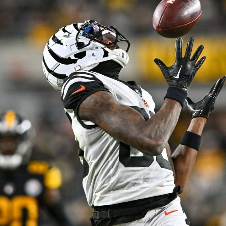 Tee Higgins GAME WORN 💪 11/16/25 Cincinnati Bengals Nike NFL Jersey vs Pittsburgh Steelers Also includes COA