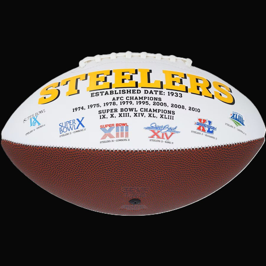 Najee Harris 💪Signed ✍️Pittsburgh Steelers LIMITED EDITION Football with Inscription Inc. Fanatics Hologram 🛡️