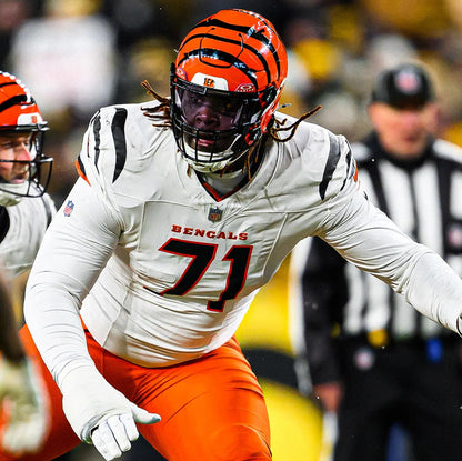 Amarius Mims GAME-WORN 09/29/25💪Cincinnati Bengals🐅NFL Jersey vs. Denver Broncos🐎
